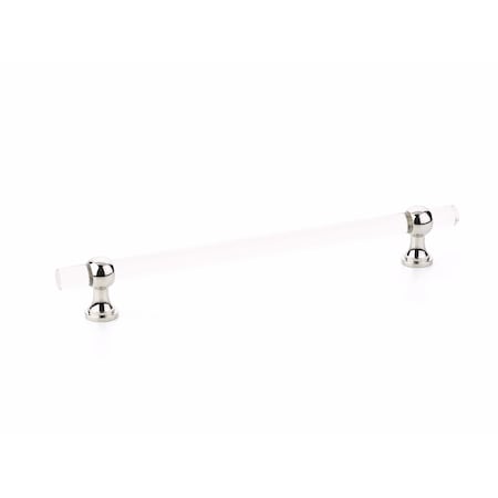 Schaub 8in Center to Center Lumiere Transitional Cabinet Pull Polished Nickel Finish 418-PN
