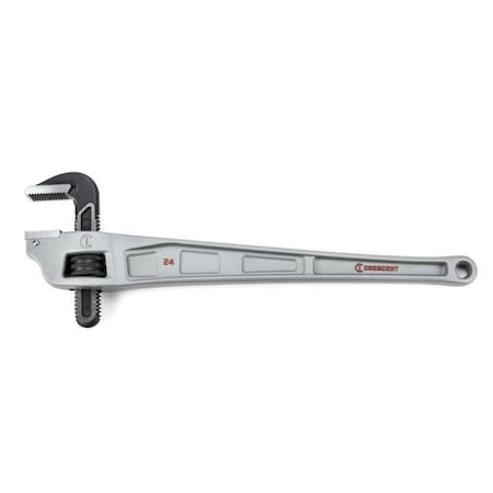 Crescent Pipe Wrench, 24in, Aluminum, Offset CAPW24F