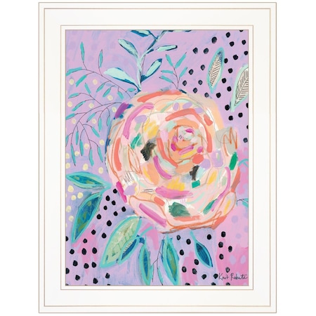 Homeroots Master the Chaos 1 White Framed Print Wall Art 407719