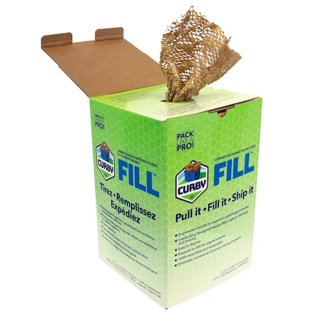 Curby 12in x 1700ft Fill Recyclable Honeycomb Packing Paper HCP1700