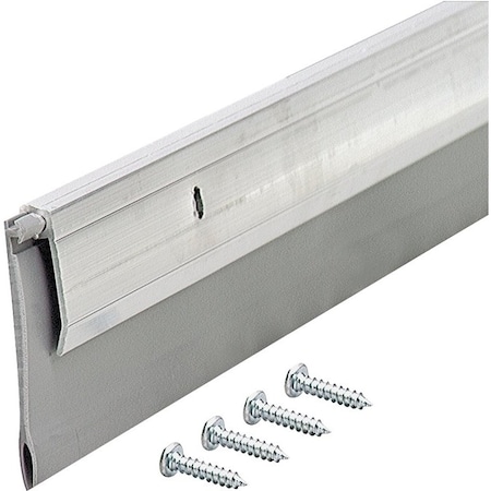 M-D Building Products Door Sweep, 48 in L, Aluminum Flange, Vinyl Insert 05413