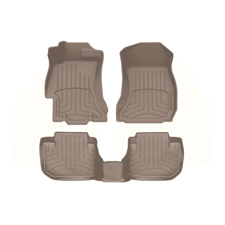 Weathertech Tan, Front and Rear FloorLiner HP 45439-1-2IM