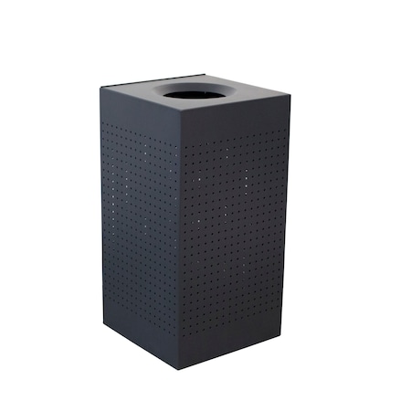 Witt Industries Square Black Receptacle CL25-BK