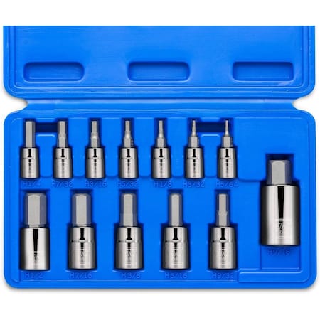 Neiko Hex Bit Socket Set, SAE, S2 Steel 10075A
