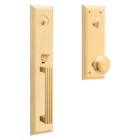 Baldwin Tremont Full Escutcheon Emergency Egress Single Cylinder Tubular Handleset with 5069 85342044ENTR