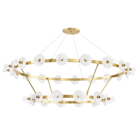 Hudson Valley Lighting Austen 30 Light Chandelier 58 In. Aged Brass 4262-AGB