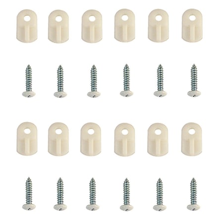 Prime-Line Flush Nylon Window Screen Clips, 8PK L 5766