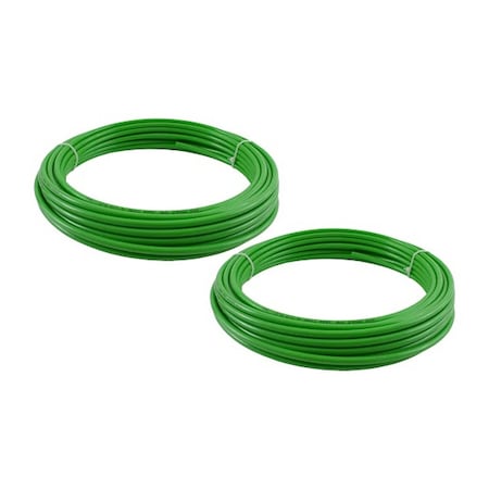 Mytee Products Air Line 3/8 in OD x 100 ft Green SAE J844 Nylon Air Brake Tubing DOT Approved, 2PK MP-ABT-1926-04-T100x2