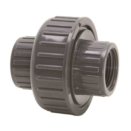 Nds U-1500-T Pipe Union, 1-1/2 in, FPT, Gray, SCH 80 Schedule, 150 psi Pressure 164-107