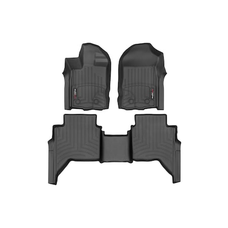 Weathertech Black, Front and Rear Floorliners 4416401-4415182