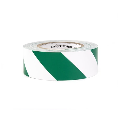 Smart Stripe Smart Stripe Hazard Floor Tape, Vinyl film, 1 in W., 100 ft L., 4 mil Thickness SSH173