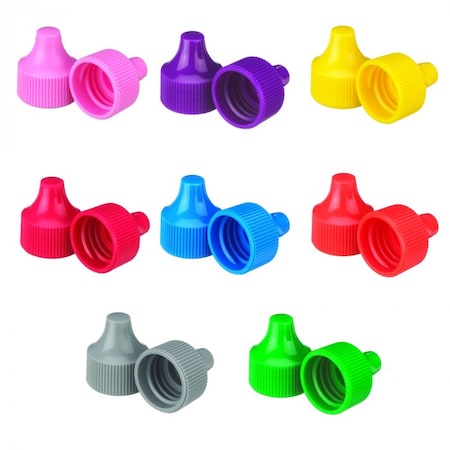 Wheaton Dropper Tip Cap, 20-410, Natural, PK 1000 W242521-01-A