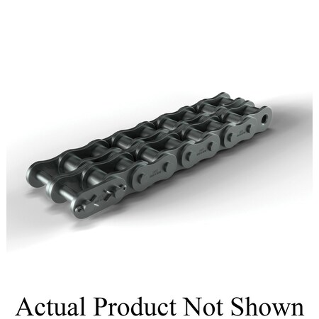Hkk Chain Riveted Standard Roller chain, 10 ft OAL, 3 P, 1-7/8 Dia x 1-7/8 in W Roller, Alloy Steel RC240R2A
