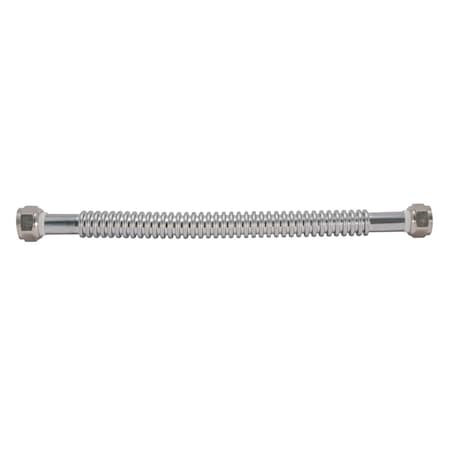 Brasscraft Eastman ProCoat 3/4 in. FIP X 3/4 in. D FIP 24 in. Stainless Steel Water Heater Supply Connector 437024