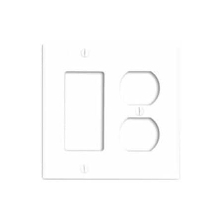 Leviton Combination Wallplate, Standard Size, Gang 2, Brown 80746