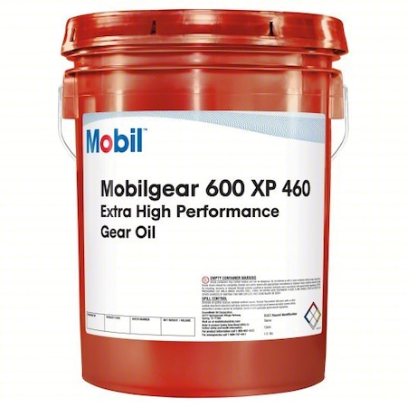 Mobil 38 lb Gear Oil Pail 460 ISO Viscosity, Brown 110352