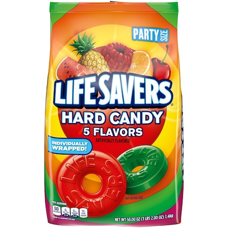 Life Savers Lifesavers Hard Candy Five Flavor Stand Up Pouch 50 oz., PK6 402602