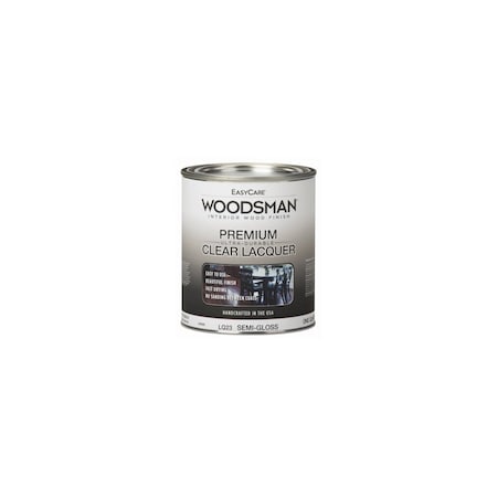 True Value Woodsman Lacquer, Protective Finish For Wood & Metal, Clear Semi-Gloss, Qt. LQ23-QT