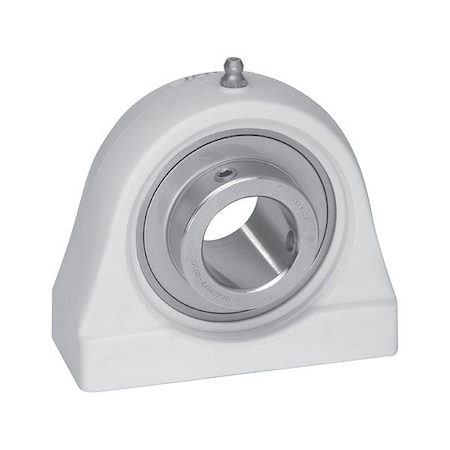Iptci Pillow Block Bearing, Polymer Housing Material, Set Screw, Ball, 7/8 in Dia, Stainless Steel Insert Material SUCTPA205-14