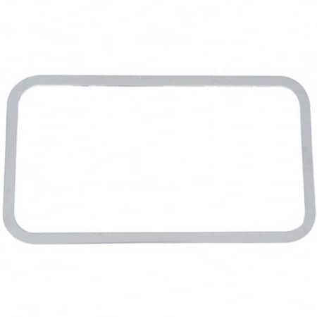 Replacement For Peterbilt 389 Glider Year 2014 Stainless Steel Rear Sleeper Window Trim 19X36In