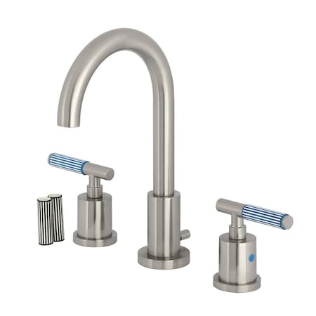 Kingston Brass Widespread Bathroom Faucet with Brass Pop-Up, Brushed Nickel FSC8928KPS