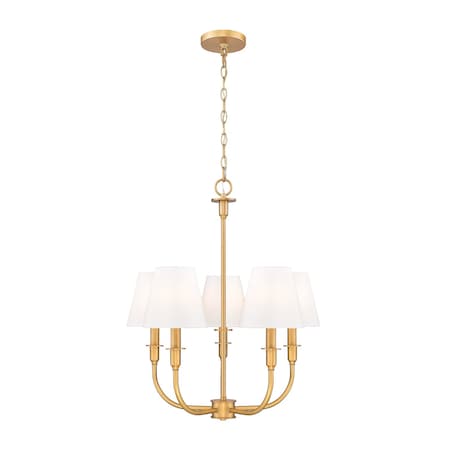 Z-Lite Tova Rubbed Brass 5 Light Chandelier 3049-18C-RB