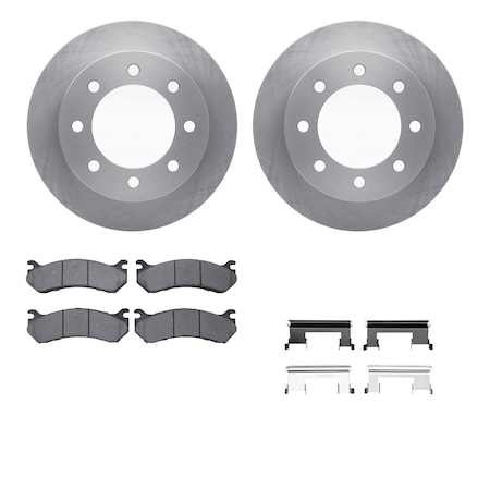 Dynamic Friction Co DFC Brake Rotor- Heavy Duty Brake Pad includes Hardware 6412-48079