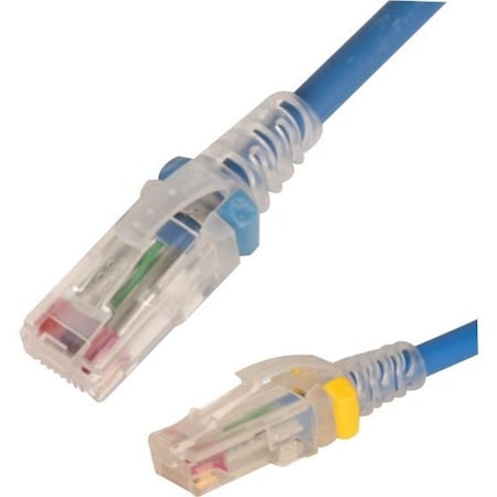 Siemon CBL ASSY MOD 26-4PR STRANDED, CAT6 T568A/B 3FT MC6, WHITE W/CLEAR BOOT MC6-03-02