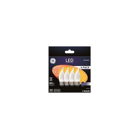 Current Decorative LED Light Bulbs, Frosted, Candelabra, 3.5-Watts, 300 Lumens, 4PK 37420