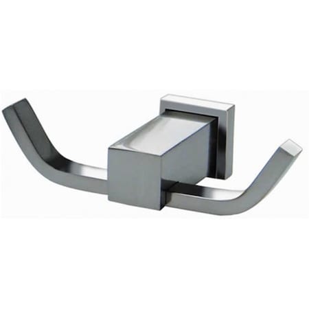 Highkey Double Robe Hook - Chrome LR64081
