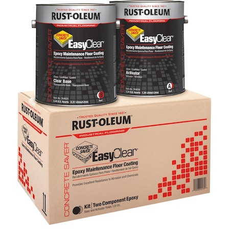 Rust-Oleum 1 gal Containers, Partial Fill Activator 40 fl oz; Base 80 fl oz Floor Coating, High Gloss Finish 256673