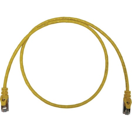 Eaton Tripp Lite Series Cat6a 10G Snagless Shielded Slim STP Ethernet Cable RJ45 M/M, PoE, N262-S03-YW