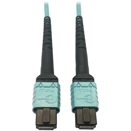 Eaton Tripp Lite Series 400G Multimode 50/125 OM4 Plenum-Rated Fiber Optic Cable, 24F MTP/MPO-PC N846D-03M-24AAQ
