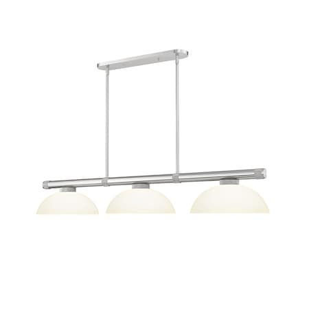 Z-Lite Vanguard Brushed Nickel 3 Light Billiard 3050-3BN-DMO14
