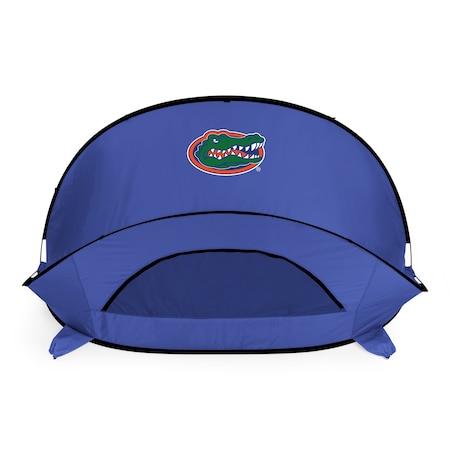 Picnic Time Family Of Brands NCAA Florida Gators Manta Portable Beach Tent - Pop Up Tent - Beach Sun Shelter Pop Up, Blue 113-00-139-164-0