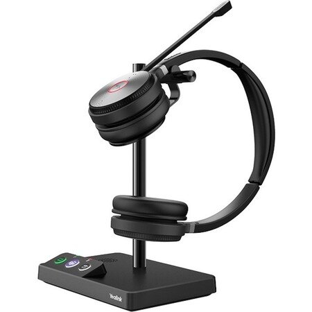 Yealink DECT Wireless Headset - Binaural Headset, USB Connection, seamless integration with IP WH62-DUAL-TEAMS