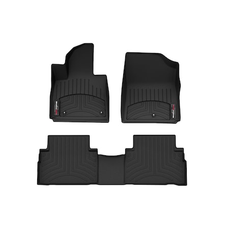 Weathertech Black, Front and Rear Floorliners 441677-1-2