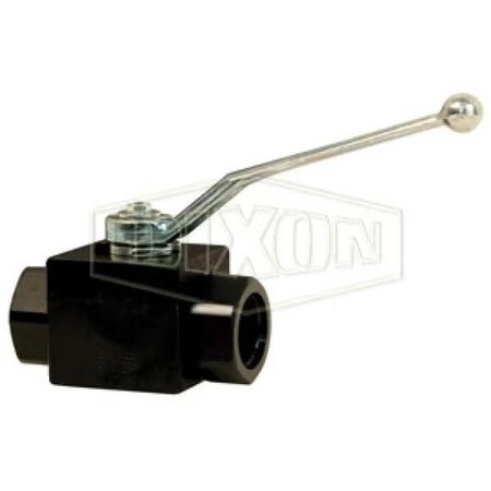 Dixon HPBV Full Bore High Pressure Ball Valve, 1/2 in Nominal, FNPT End Style, FKM/FPM/POM Polyacetal Soft HPBV12SAE