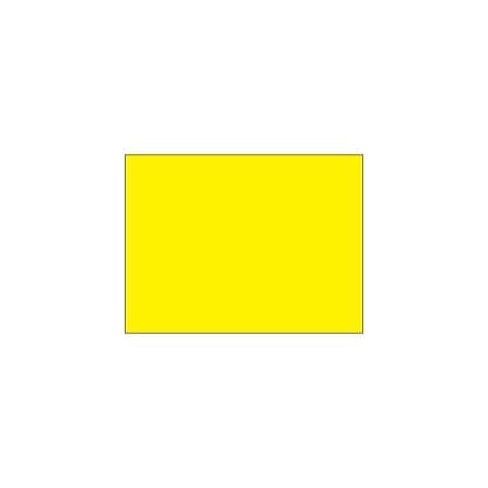 Bubblefast 5 x 7'' Fluorescent Yellow Inventory Rectangle Labels BFDL639L