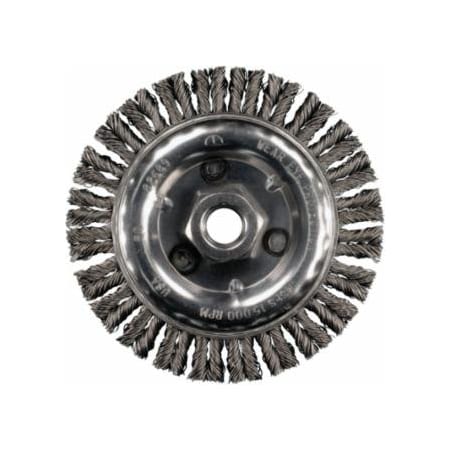 Pferd COMBITWIST Stringer Bead Knot Wheel, 4 1/2 in D, .02 in Carbon Steel Wire 419-82392