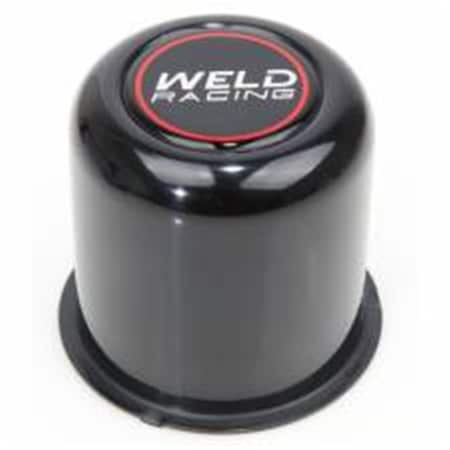 Weld Racing 3.16 Dia. Aluminum Wheel Center Cap Push Through, Black Anodize WELP605-5083B