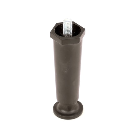 Turbochef Leg, 4in, Aluminum, Black Powder-Coated 100788