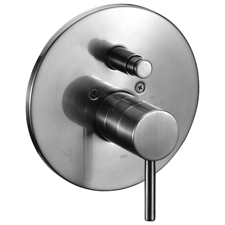 Alfi Brand Brushed Nickel Pressure Balanced Round Shower Mixer W/ Diverter AB1701-BN