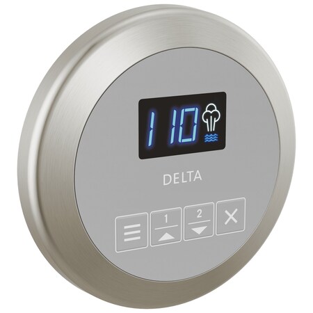 Delta Universal Showering Components Round Steam Control In Lumicoat Stainless EP103307SSPR