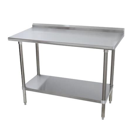 Advance Tabco Special Value Work Table 48 in.W x 36 in.D 16 gauge 430 series stainless steel top SFLAG-364-X