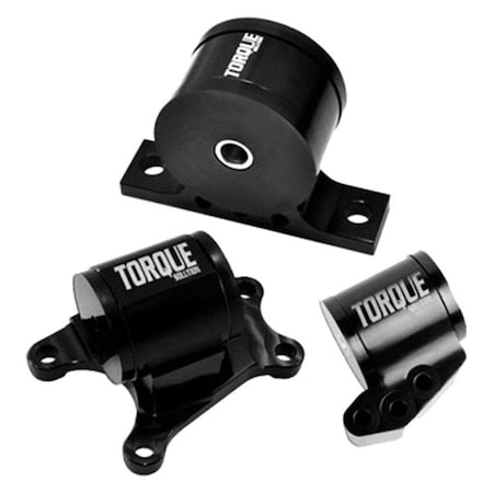 Torque Solution Billet Aluminum Engine Mount Kit - Mitsubishi Evolution VII-IX 2001-2006 - 3 Piece, 3PK TS-EV-126