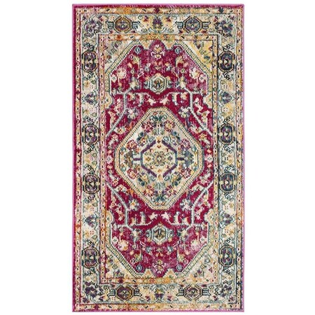 Safavieh Savannah Power Loomed Small Rectangle RugViolet & Violet 3 x 5 ft. SVH684N-3
