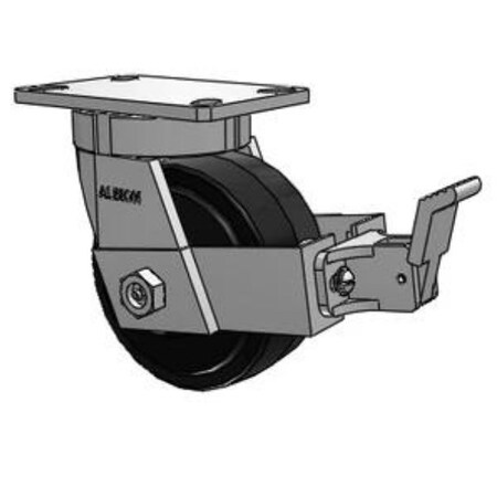 Albion kingpinless-rubber-iron-Caster-750lb 370MR06501SFBB