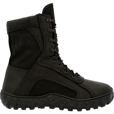 Rocky Military Boot, Leather Upper, Rubber Outsole, Black, 12.5 M RKC079