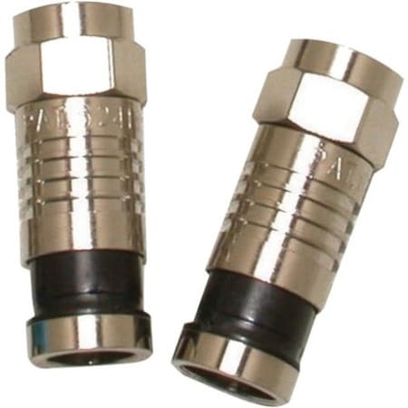 Eclipse Tools F Connector, RG6/U, PK50 705-001-BK-50